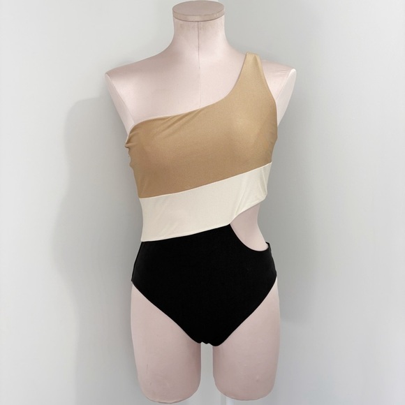 PQ Swim Kendra Cutout One Piece Swimsuit Size Large Anthropologie Shopbop - Picture 2 of 16